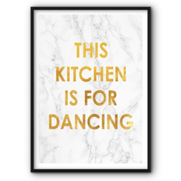 This Kitchen Is For Dancing Canvas Print