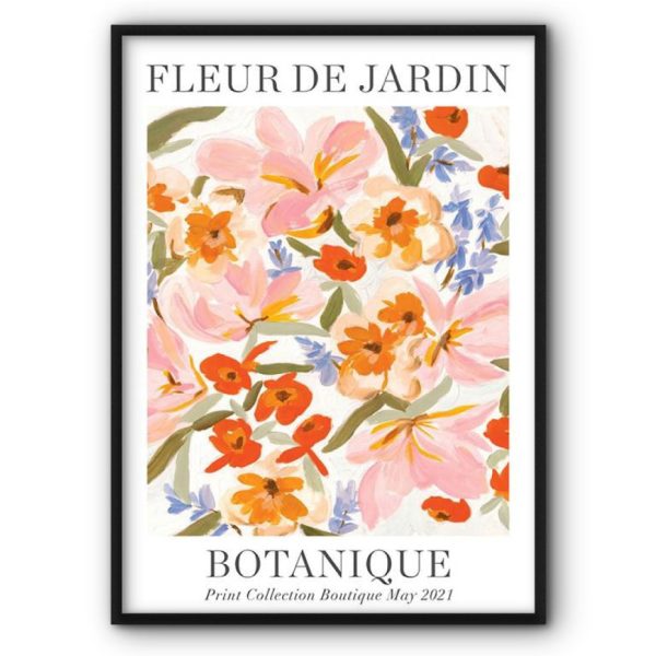 Fleur de Jardin Botanique Canvas Print